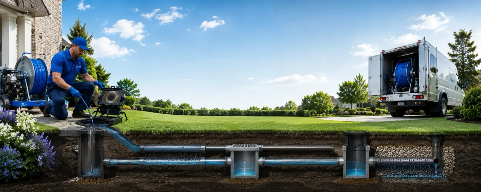 Outdoor drain cleaning information for Lavelle, PA